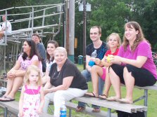 St. John's Luthern softball team spectators